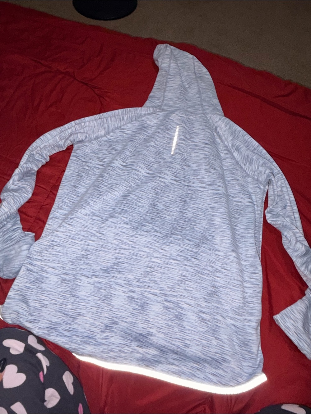 GAP Heather Light Blue Hooded Pullover